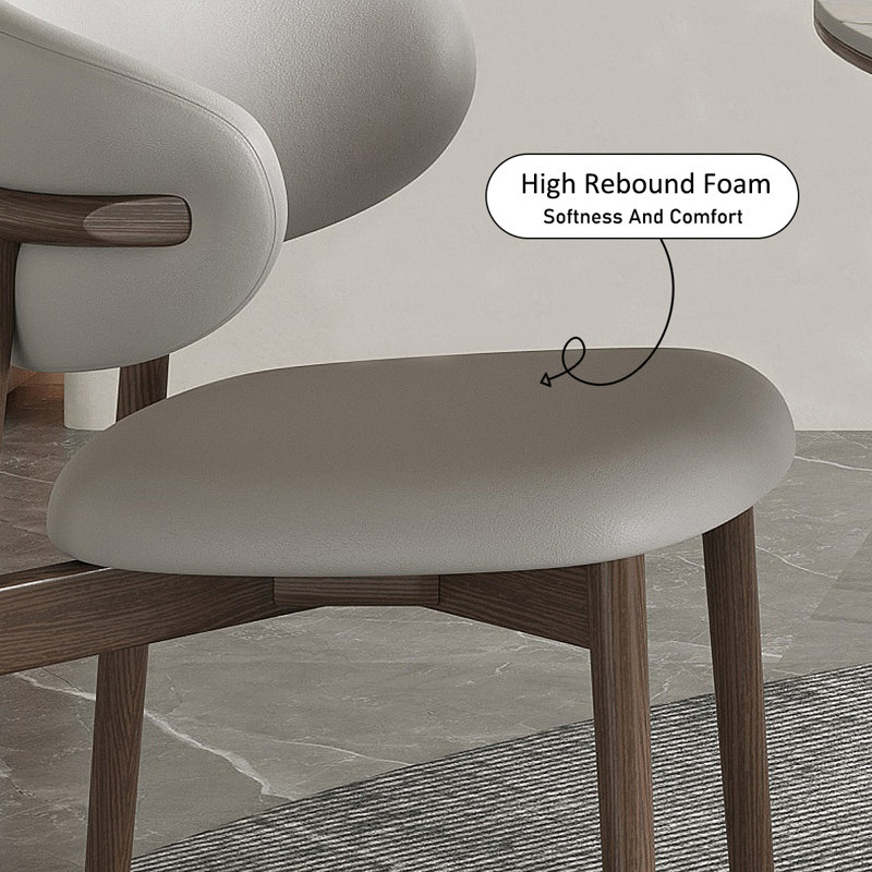 Corrigan Studio® Lovash UItra Leather King Louis Dining Chair Wayfair